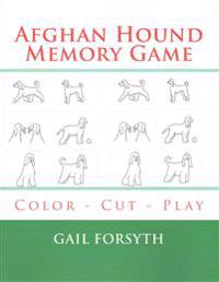 Afghan Hound Memory Game: Color - Cut - Play