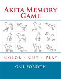 Akita Memory Game: Color - Cut - Play