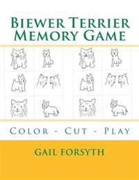 Biewer Terrier Memory Game: Color - Cut - Play