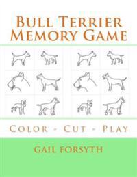Bull Terrier Memory Game: Color - Cut - Play
