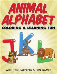 Animal Alphabet Coloring & Learning Fun: With 123 Learning & Fun Games