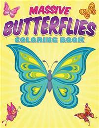 Massive Butterflies Coloring Book