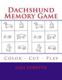 Dachshund Memory Game: Color - Cut - Play