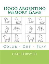 Dogo Argentino Memory Game: Color - Cut - Play