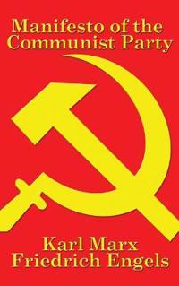 Kirjan kansi "MANIFESTO OF THE COMMUNIST PARTY"