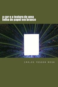 a cor e a textura de uma folha de papel em branco