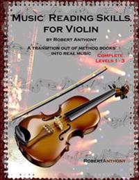 Music Reading Skills for Violin Complete Levels 1 - 3
