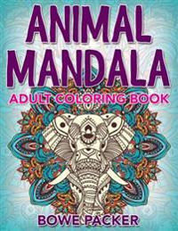Animal Mandala Adult Coloring Book