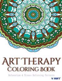 Bokomslag för "Art Therapy Coloring Book: Art Therapy Coloring Books for Adults: Stress Relieving Patterns"
