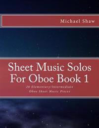 Sheet Music Solos For Oboe Book 1