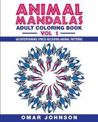 Animal Mandala Adult Coloring Book