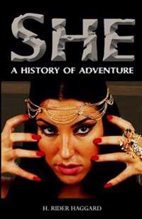 Kirjan kansi "She: A History of Adventure"