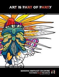 Art is part of party: abstract coloring for adults
