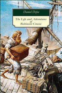 Kirjan kansi "The Life and Adventures of Robinson Crusoe"