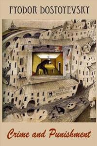 Kirjan kansi "Crime and Punishment"