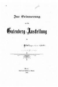 Zur erinnerung an die Gutenberg-ausstellung in Kiel