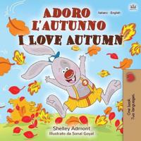 Bokomslag för "I Love Autumn (Italian English Bilingual Children's Book)"