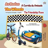 Bokomslag för "The Wheels -The Friendship Race (Portuguese English Bilingual Kids' Book - Portugal)"