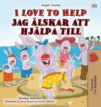 Kirjan kansi "I Love to Help (English Swedish Bilingual Book for Kids)"