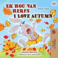 Bokomslag för "I Love Autumn (Afrikaans English Bilingual Children's Book)"