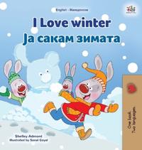 Kirjan kansi "I Love Winter (English Macedonian Bilingual Children's Book)"