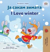 Kirjan kansi "I Love Winter (Macedonian English Bilingual Children's Book)"