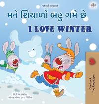 Kirjan kansi "I Love Winter (Gujarati English Bilingual Children's Book)"