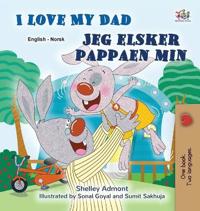 Kirjan kansi "I Love My Dad (English Norwegian Bilingual Children's Book)"