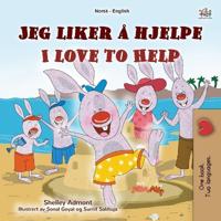 Kirjan kansi "I Love to Help (Norwegian English Bilingual Children's Book)"