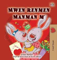 Bokomslag för "I Love My Mom (Haitian Creole Children's Book)"
