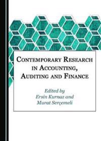Contemporary Research in Accounting, Auditing and Finance