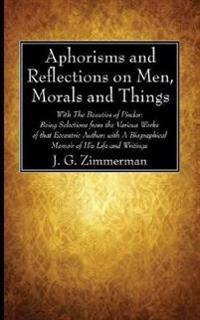 Kirjan kansi "Aphorisms and Reflections on Men, Morals and Things"