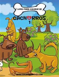Livro para Colorir de Cachorros 1