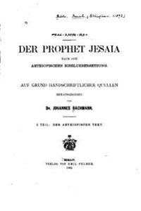 Der Prophet Jesaia nach der aethiopischen Bibeluebersetzung