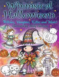 Whimsical Halloween Coloring Book: Witches, Vampires Kitties and More!