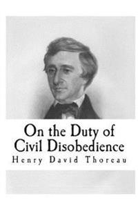 Kirjan kansi "On the Duty of Civil Disobedience"