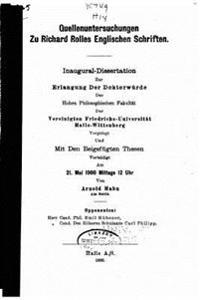 Quellenuntersuchungen zu Richard Rolles Englischen Schriften