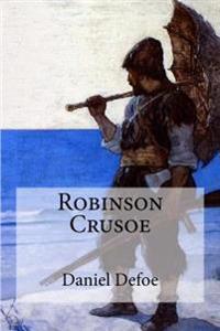 Kirjan kansi "Robinson Crusoe"