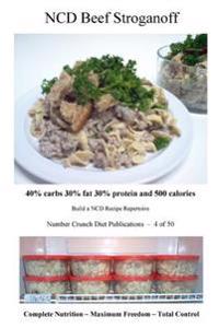 NCD Beef Stroganoff: 40% carbs 30% fat 30% protein and 500 calories