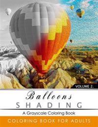 Balloon Shading Coloring Book: Grayscale coloring books for adults Relaxation Art Therapy for Busy People (Adult Coloring Books Series, grayscale fan