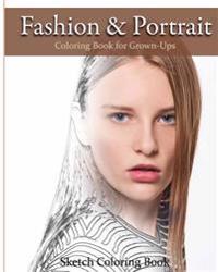 Bokomslag för "Fashion & Portrait: Coloring Book for Grown-Ups"