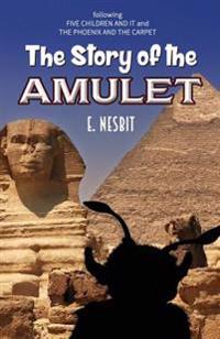 Kirjan kansi "The Story of the Amulet"
