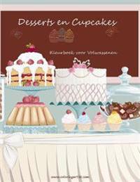 Desserts en Cupcakes Kleurboek voor Volwassenen 1