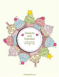 Desserts and Cupcakes Coloring Book for Grown-Ups 3