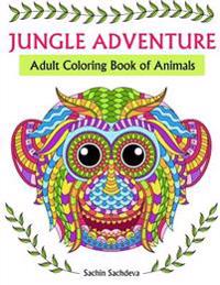 Jungle Adventure: Adult Coloring Book of Animals