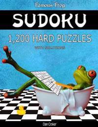 Famous Frog Sudoku 1,200 Hard Puzzles With Solutions: A Bathroom Sudoku Series 2 Book