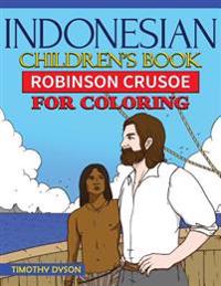 Indonesian Children's Book: Robinson Crusoe for Coloring