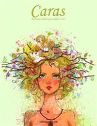 Caras libro para colorear para adultos 3 & 4