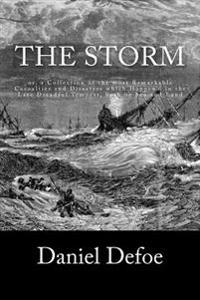 Kirjan kansi "The Storm: or, a Collection of the most Remarkable Casualties and Disasters which Happen'd in the Late Dreadful Tempest, both by Sea and Land"