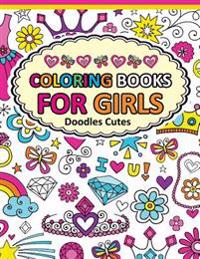 Bokomslag for "Coloring Book for Girls Doodle Cutes: The Really Best Relaxing Colouring Book For Girls 2017 (Cute, Animal, Dog, Cat, Elephant, Rabbit, Owls, Bears, K"